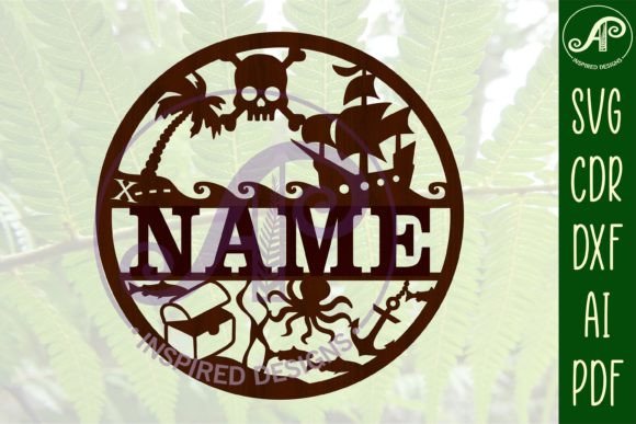Download Pirate Name Sign SVG Cut File - Pirate name sign Collection