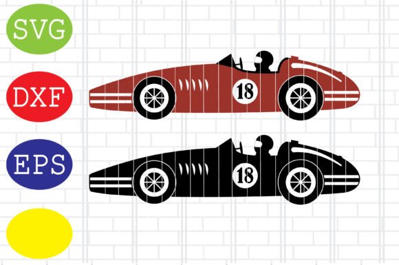 Download Retro Race Car, Racing Cars Svg Eps Dxf - Racing cars svg Collection