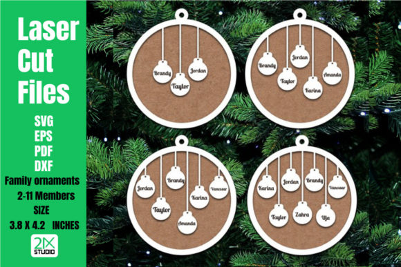 Download Family Ornaments Svg Laser Cut Files - Premium Resources